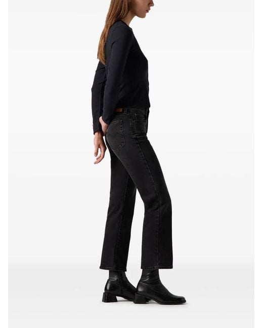 Levi's Black 725 Kick Boot Jeans
