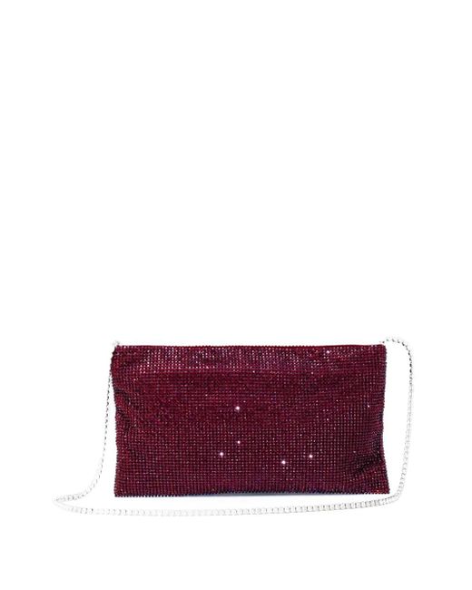 Benedetta Bruzziches Purple Your Best Friend La Petite Crystal-Embellished Crossbody Bag