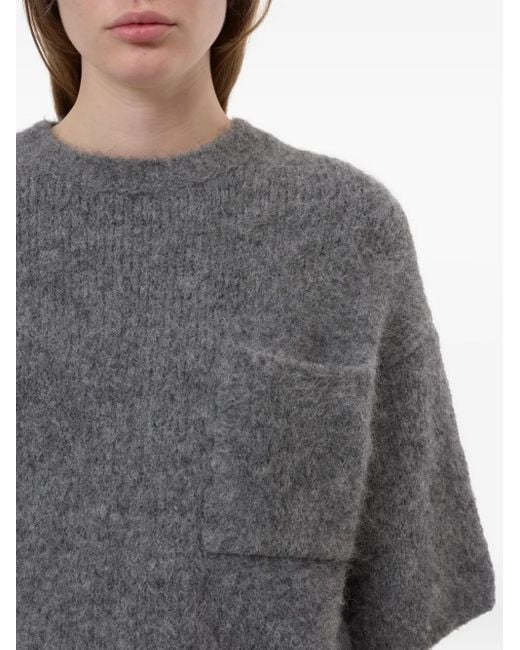 Closed Gray Short Sleeve Sweater