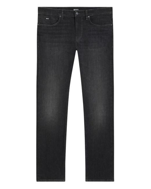 Boss Blue Logo-Plaque Jeans for men