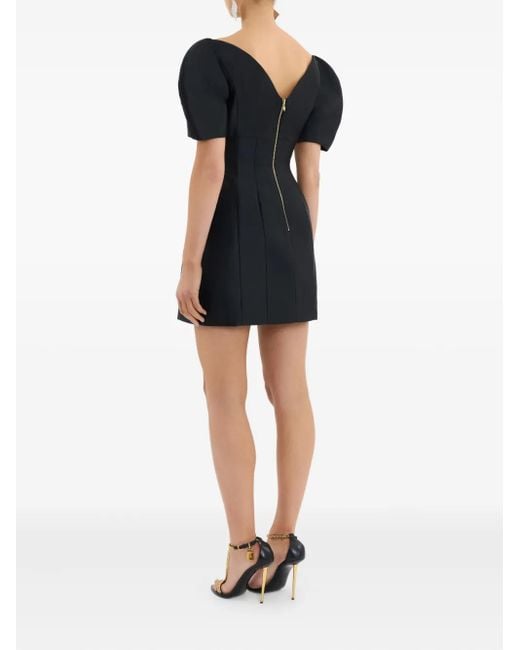 Rebecca Vallance Black Tindra Mini Puffed Dress