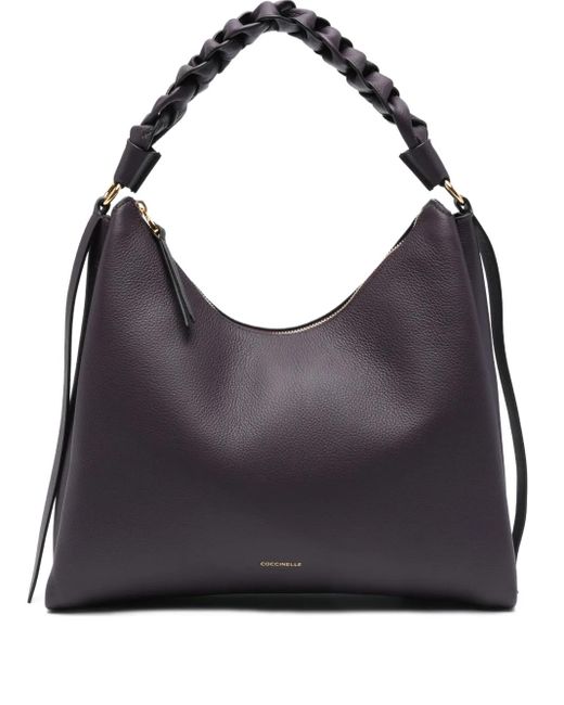 Coccinelle Boheme レザー ショルダーバッグ M Gray