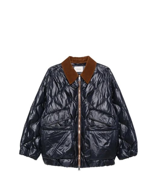 Dorothee Schumacher Blue Quilted Puffer Jacket