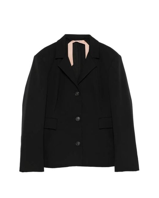 N°21 Black Single-Breasted Blazer