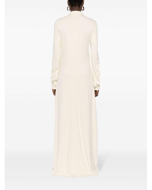 Totême  White Klassisches Jersey-Kleid
