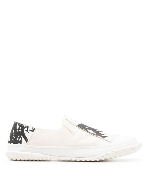 Yohji Yamamoto Slip-On-Sneakers mit Y-Print in White für Herren