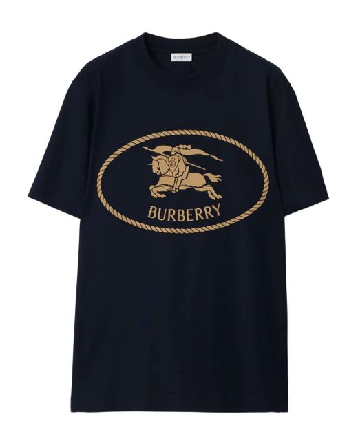 Burberry T-Shirt mit Knight-Stempel in Blue für Herren