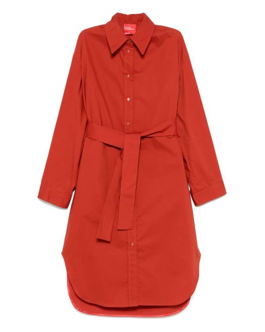 ..,merci Red Hemdkleid mit Gürtel