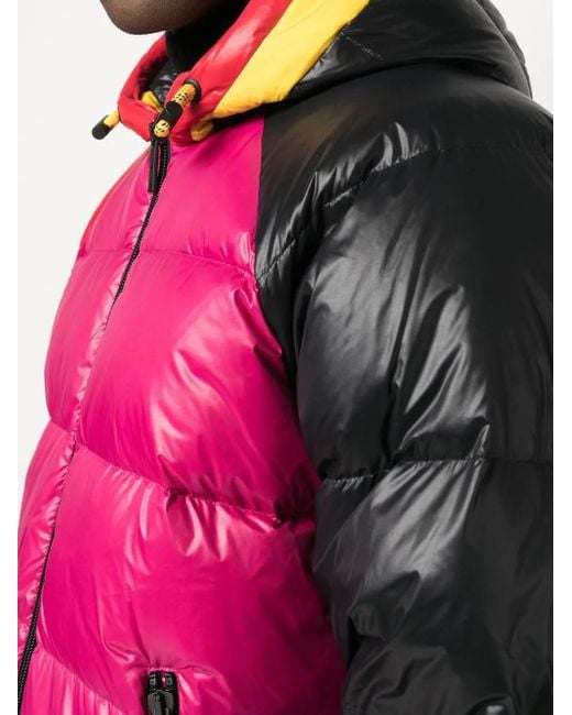 DSquared² Pink Hooded Puffer Down Jacket for men
