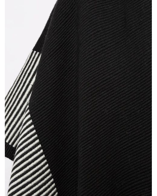 Voz Black Striped Edge Long Duster