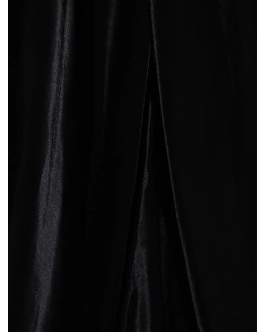 Alberta Ferretti Black V-Neck Maxi Dress