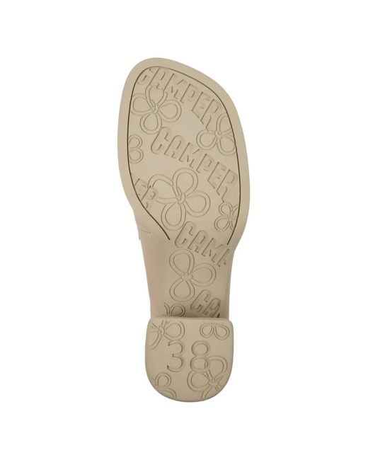 Camper Natural Kora Block-Heel Loafers