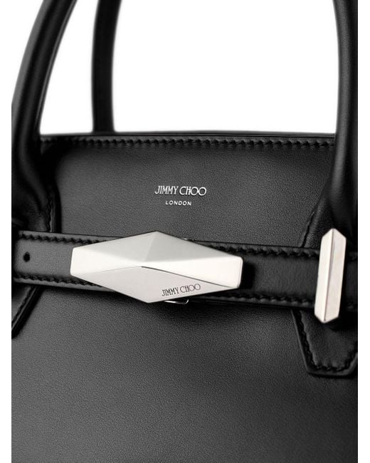 Jimmy Choo Black Diamond Belted Tote Bag