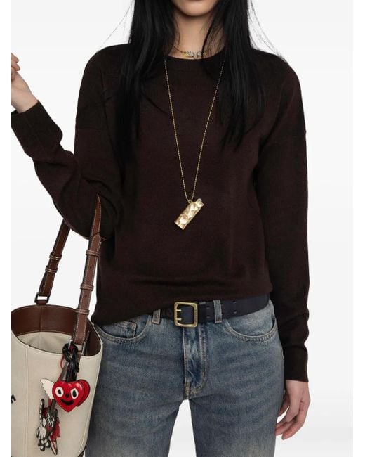 Zadig & Voltaire Black Cici Ws Patch Heart