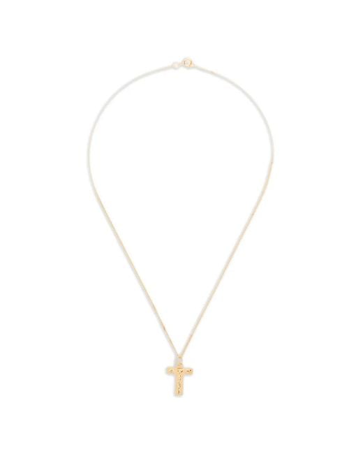 Completedworks White Textured-T Necklace