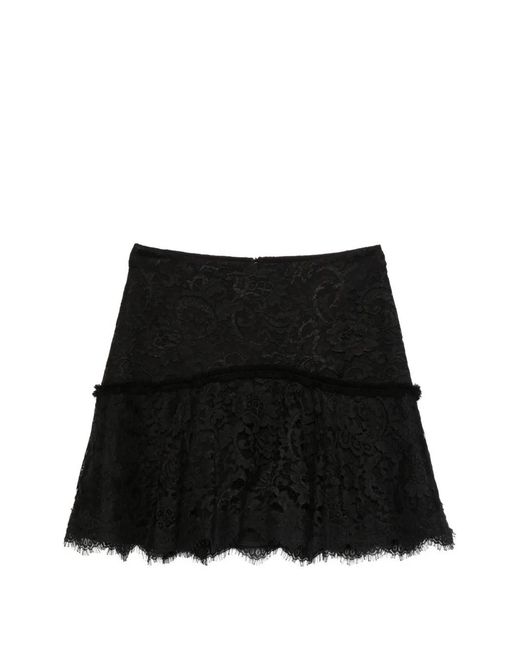 IMROSKA Kanten Mini-Rok in het Black