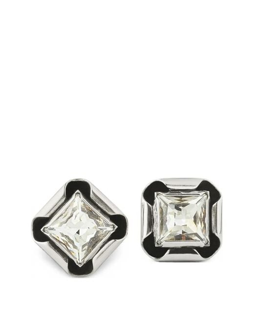 Pendientes Deconstructed Crystals En Metal Y Cristales Givenchy de color White