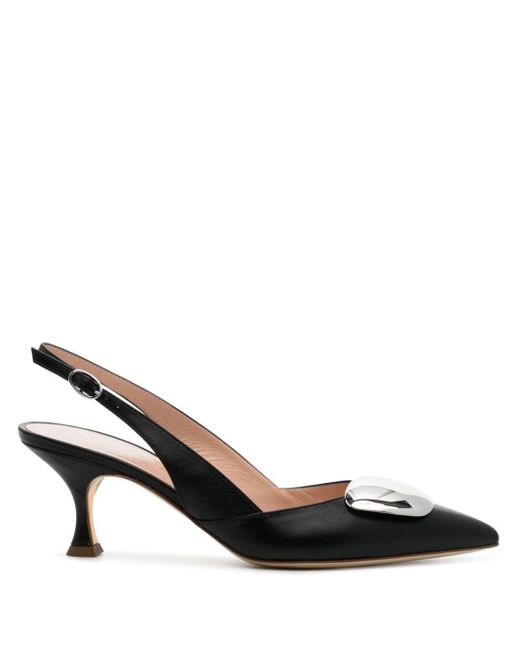 Rupert Sanderson Black Marshall 80mm Leather Pumps