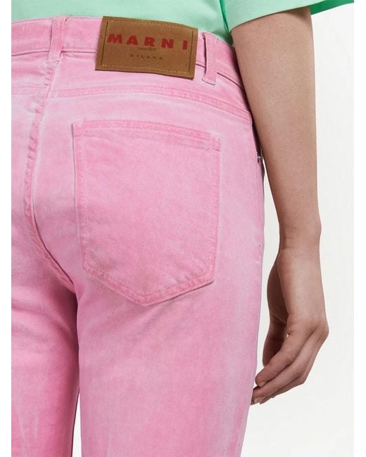 Marni Flared Jeans in het Pink