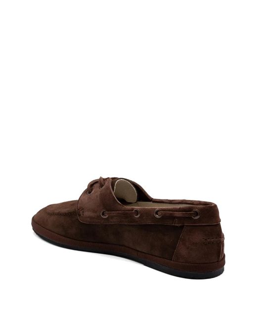 Gondolina Brown Briccola Suede Boat Shoes
