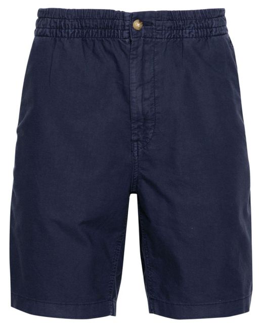 Polo Ralph Lauren Blue Drawstring Cotton Bermuda Shorts for men