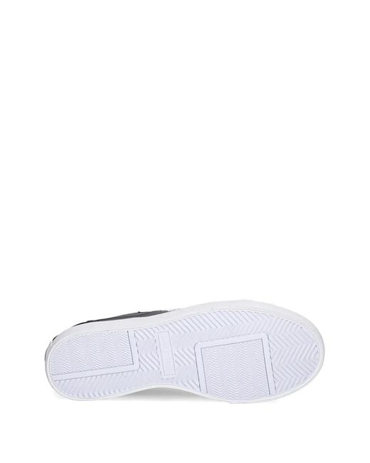 Lacoste Black Ziane Platform Logo-Detail Leather Sneakers