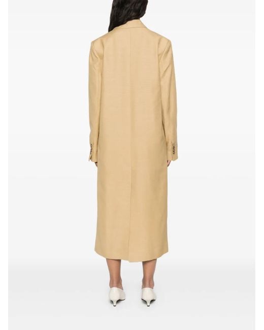 Loulou de Saison Natural Double-Breasted Coat