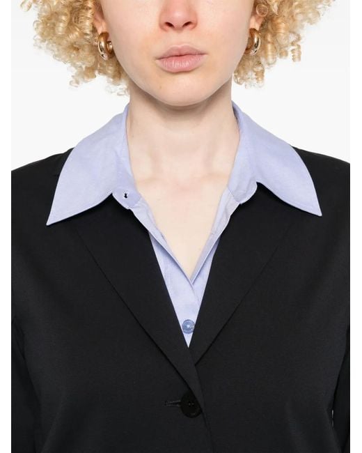 Max Mara Black Single-Breasted Blazer