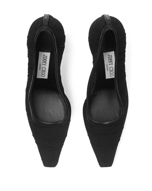 Jimmy Choo Black 100Mm Lotta Pumps