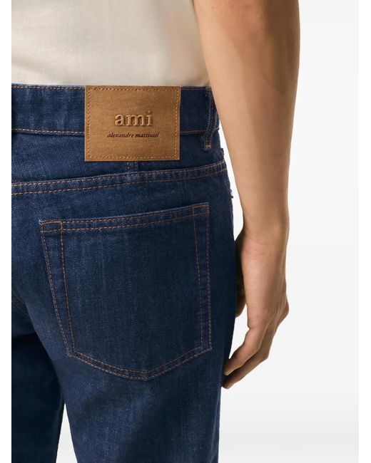 AMI Gerafelde Jeans in het Blue voor heren