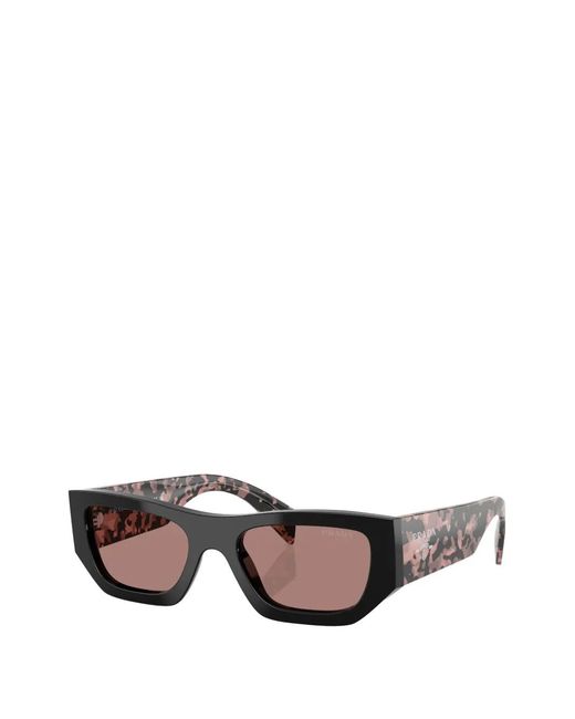 Prada Pink Rectangle-Frame Sunglasses