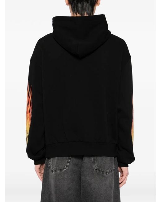Melt Black Printed Hoodie for men