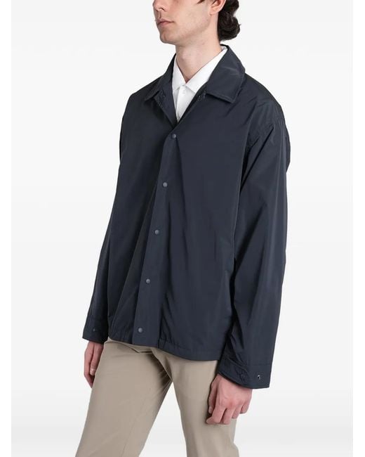 Aspesi Blue Drawstring-Hem Jacket for men
