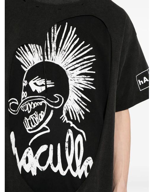 Haculla Black Og Hac Graphic-Print T-Shirt for men