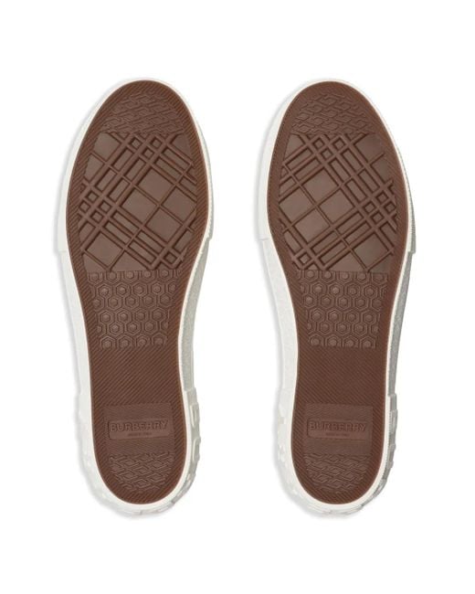 Burberry Black Check Sneakers for men