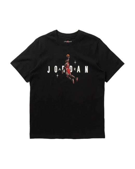 Nike Black Jumpman Holiday Graphic T-Shirt for men