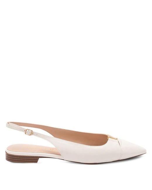 Twinset Natural Pointed Slingback Pumps