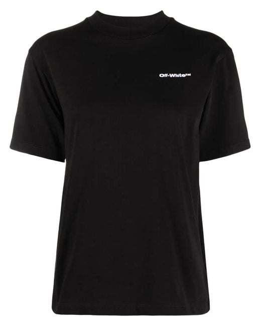 Off-White c/o Virgil Abloh Black Logo Print Short-Sleeve T-Shirt