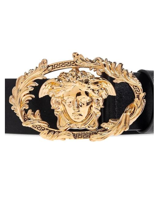 Cinturón con motivo Medusa Head Versace de hombre de color White