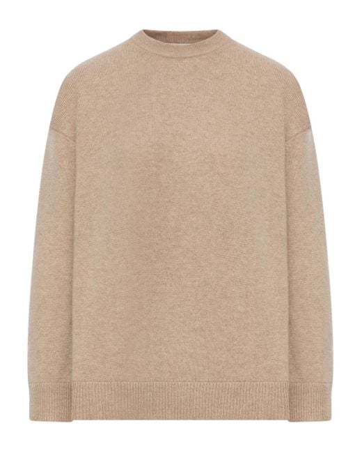 Jersey con cuello redondo Max Mara de color Natural
