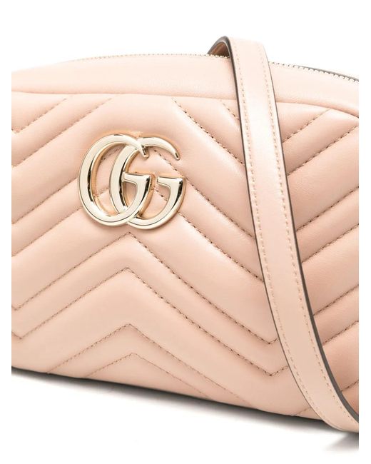 Gucci Natural Gg Marmont Matelassé Shoulder Bag