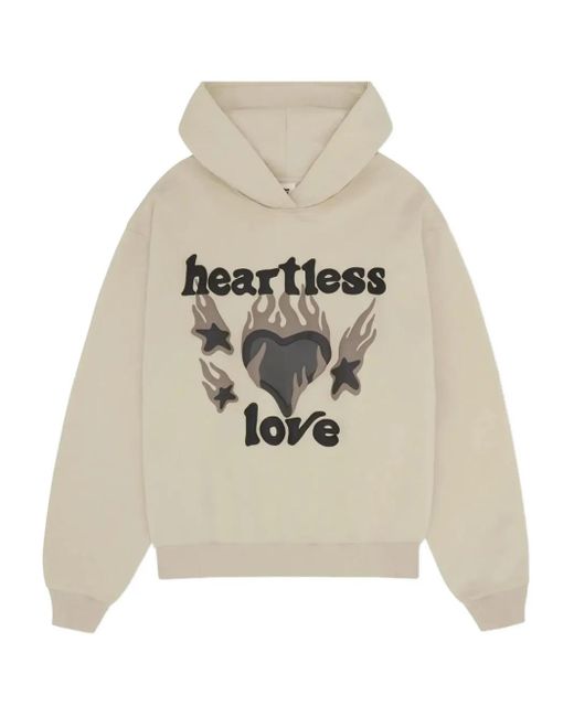 BROKEN PLANET White Heartless Love Hoodie