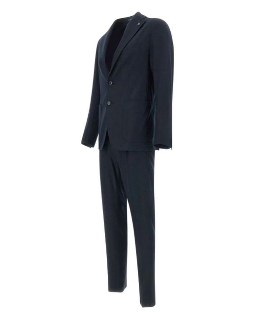 Tagliatore Blue Wool Suit for men