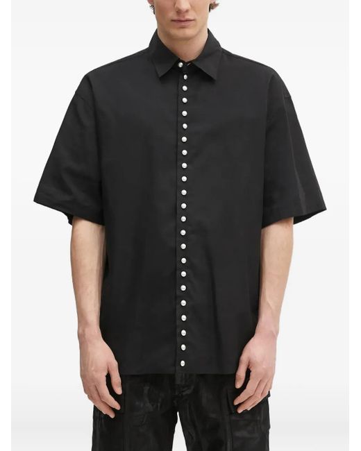 Ambush Black Pearl-Embellished Short-Sleeve Shirt for men