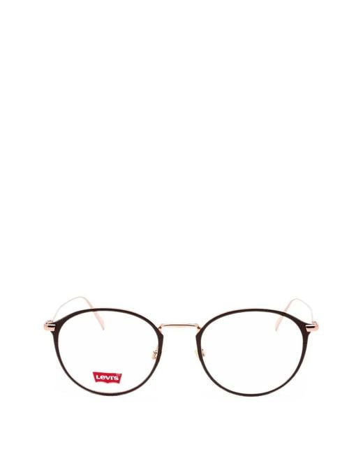 Levi's Brown Round-Frame Glasses