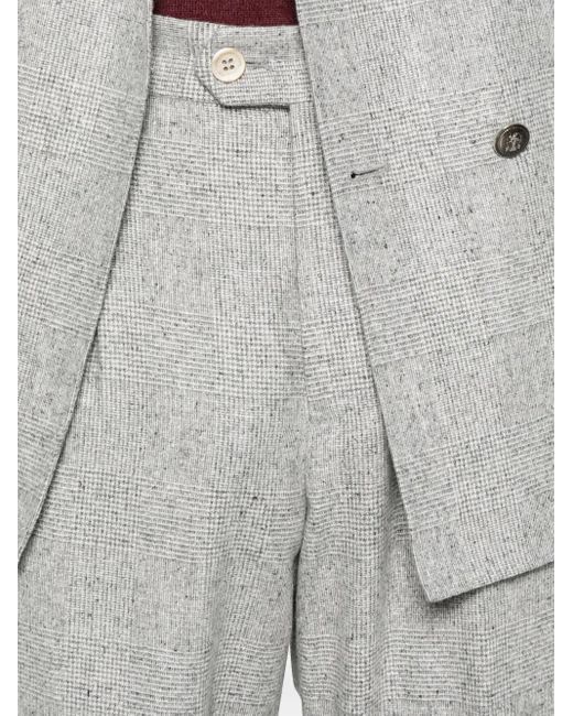 Brunello Cucinelli Gray Double-breasted Blazer for men