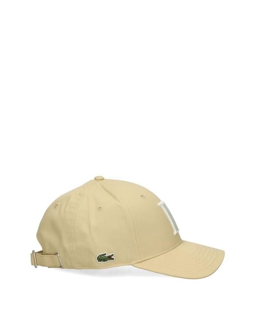 Lacoste Natural Logo-Patch Baseball Cap for men