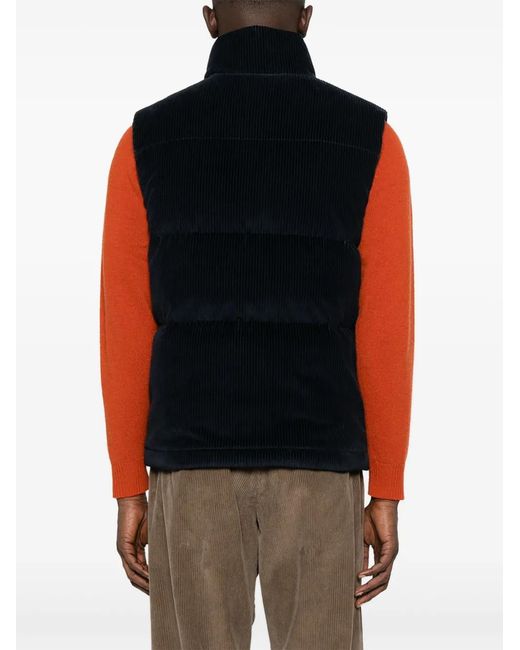Moncler Black Agen Corduroy Vest for men