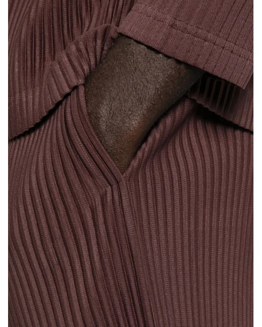 Homme Plissé Issey Miyake Purple Pleated Shorts for men