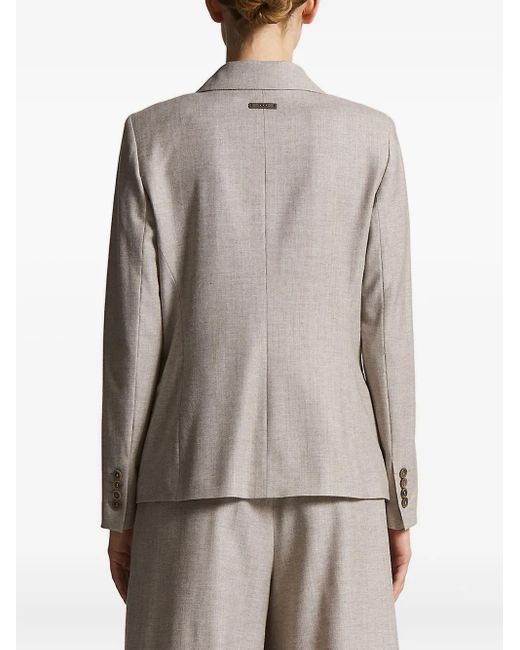 Peserico Natural Double-Breasted Blazer
